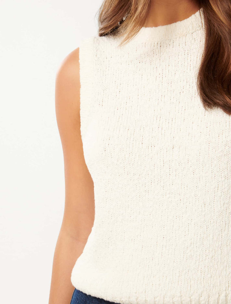 Maria Boucle Knit Tank Top Forever New