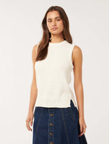 Maria Boucle Knit Tank Top Forever New