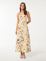 Flora Drop Waist Maxi Dress Forever New