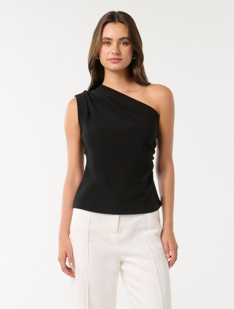 Cecilia Tuck Shoulder Top Forever New