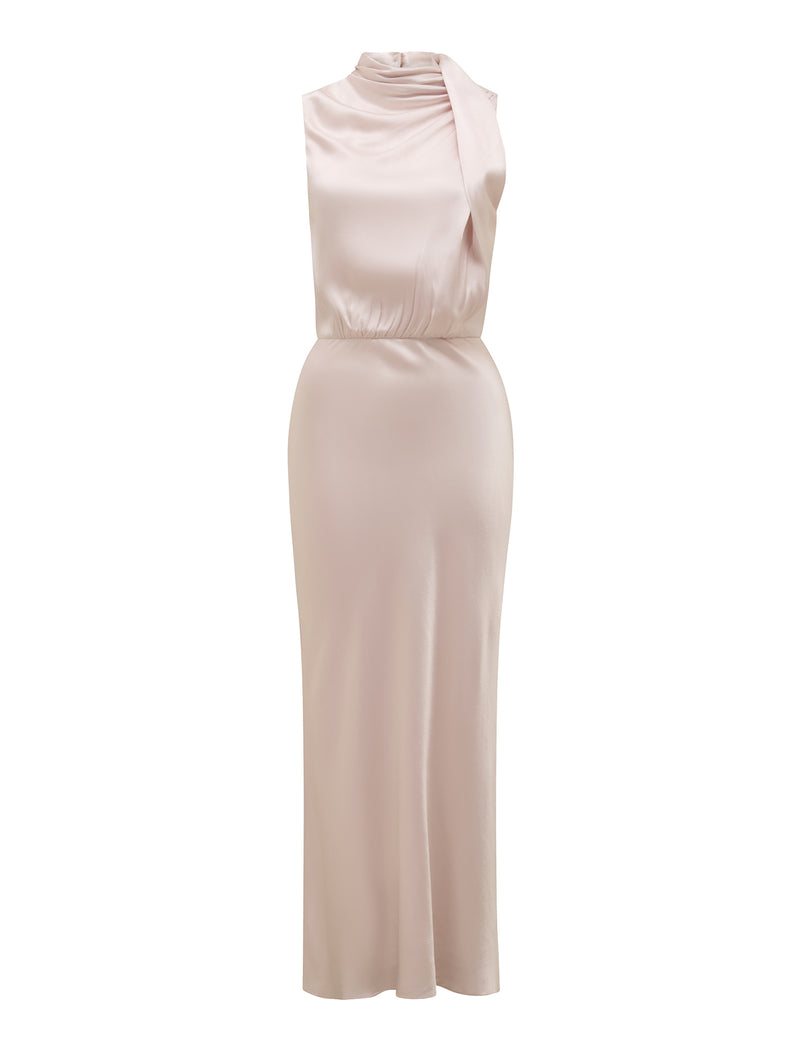 Sienna High Neck Satin Maxi Dress Forever New