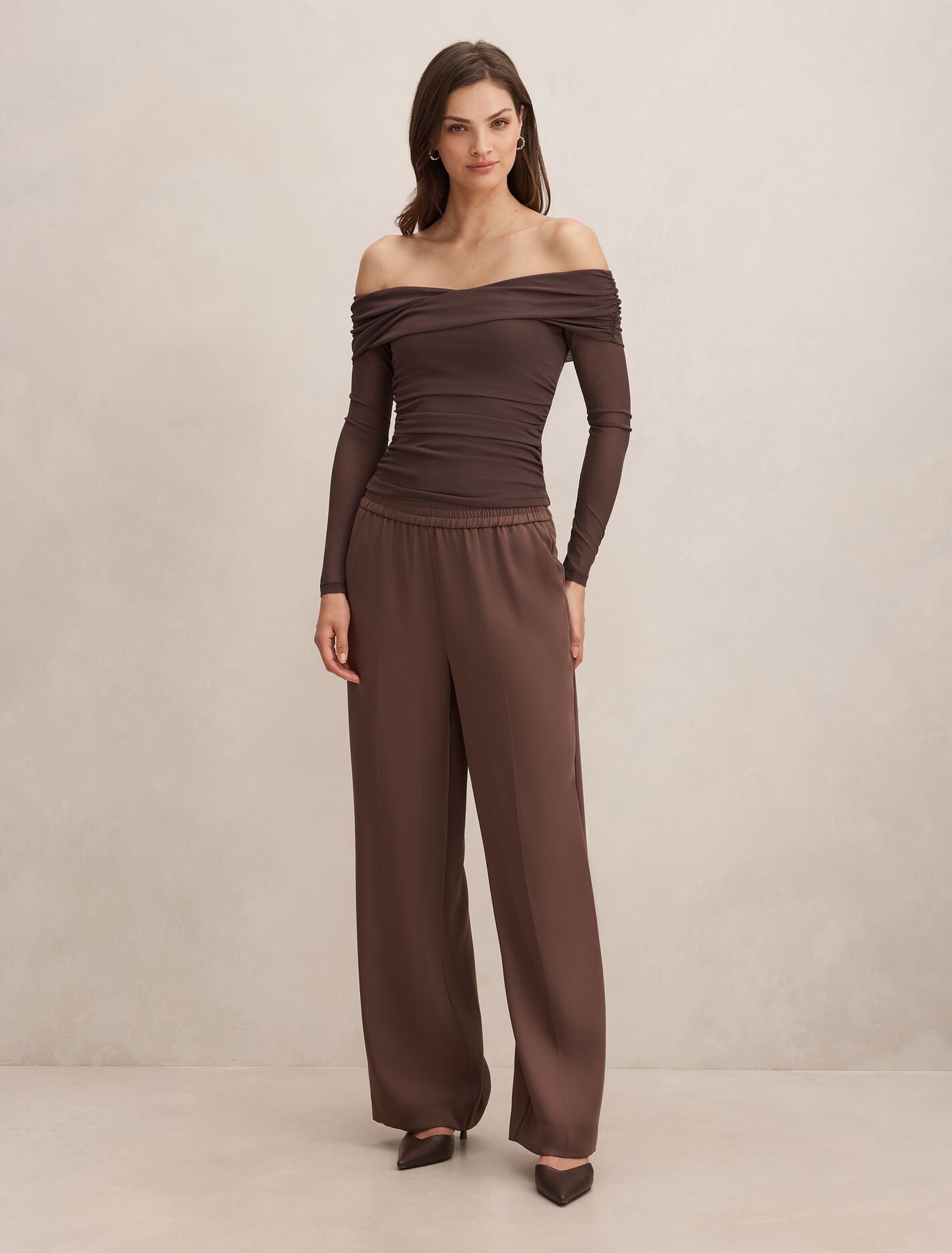 Enya Elastic Wide Leg Pants Forever New