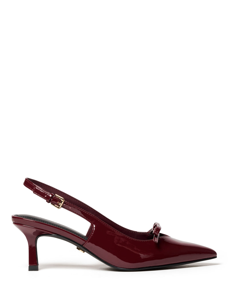 Margo Bow Trim Slingback Heel Forever New