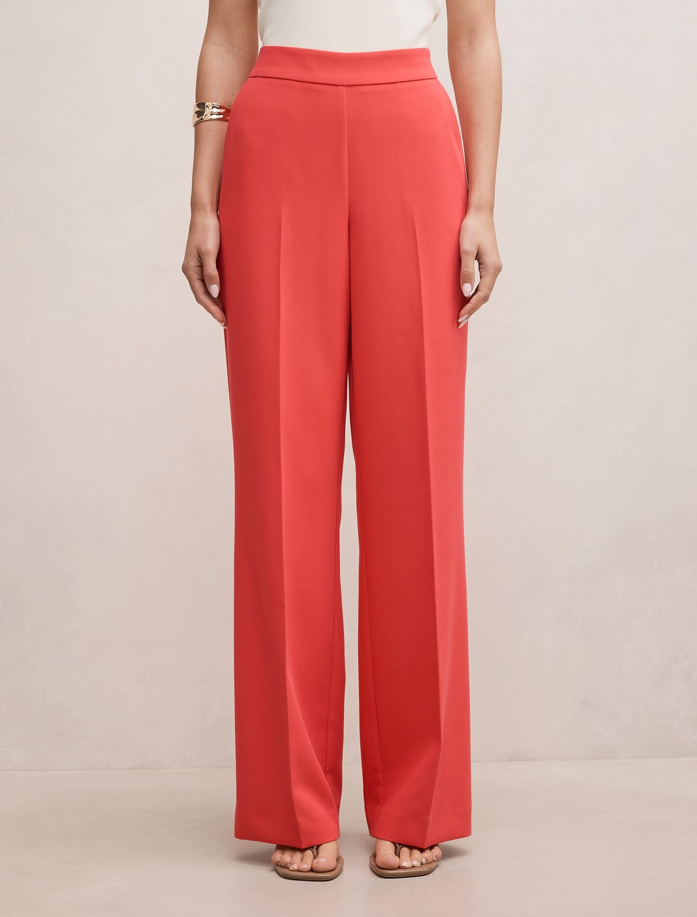 Marissa Wide Leg Pants Pink Suit Forever New