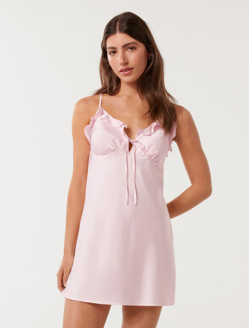 Evelina A-Line Ruffle Slip Forever New