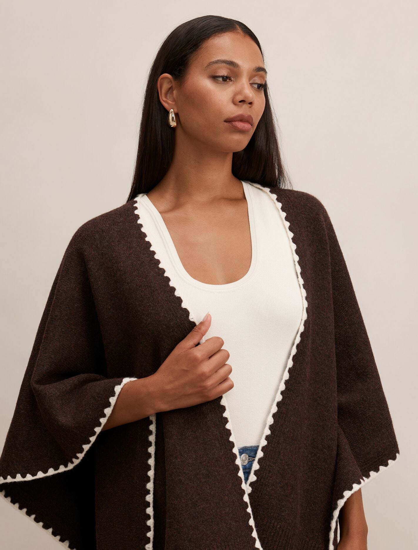 Sara Stitch Detail Cape Forever New