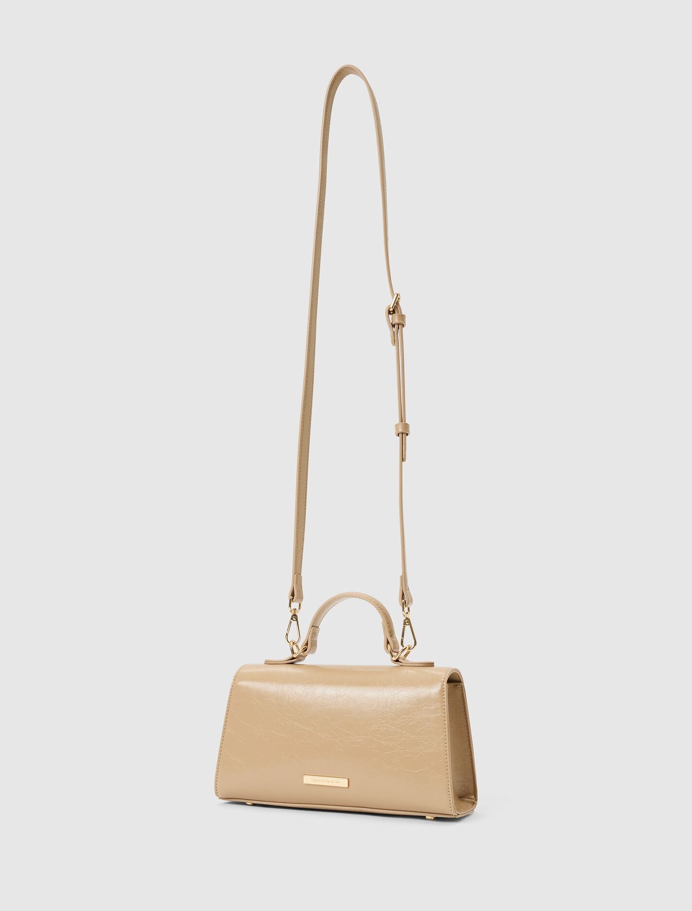Liana Lock Detail Top Handle Bag 0 Nude Forever New