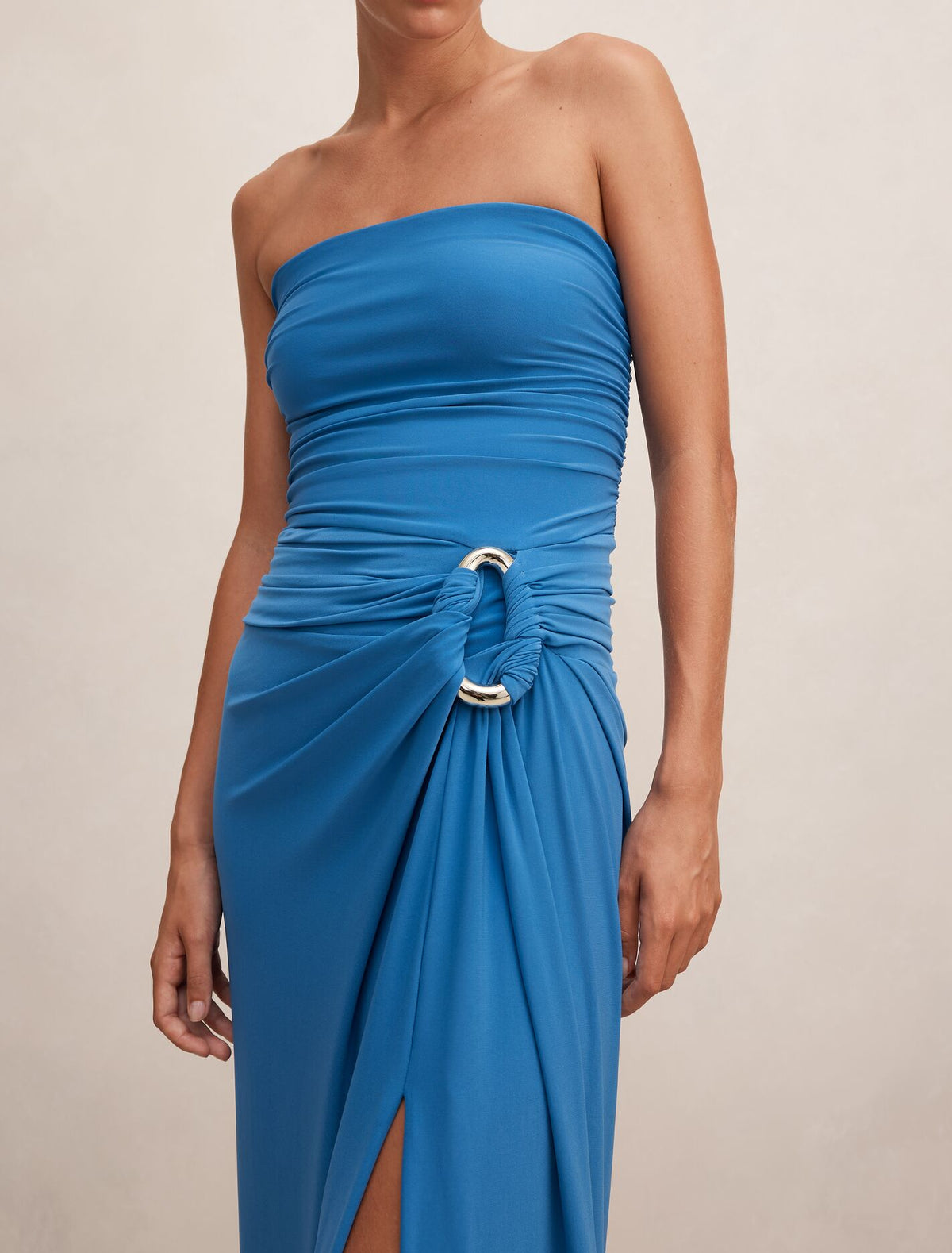 Keely Strapless Jersey Maxi Dress Forever New