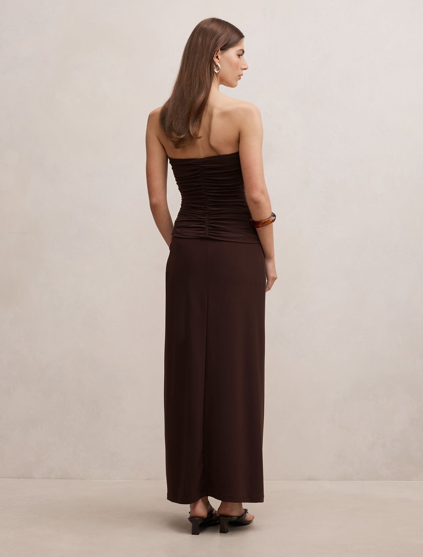 Keely Strapless Jersey Maxi Dress Forever New