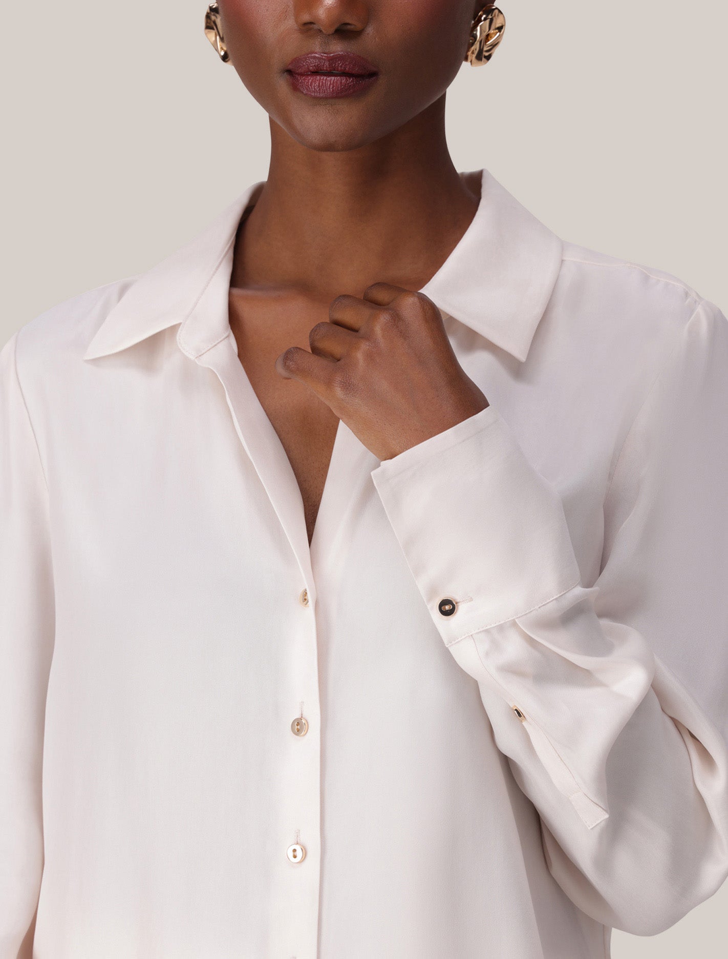 Bonnie Cupro Shirt Forever New