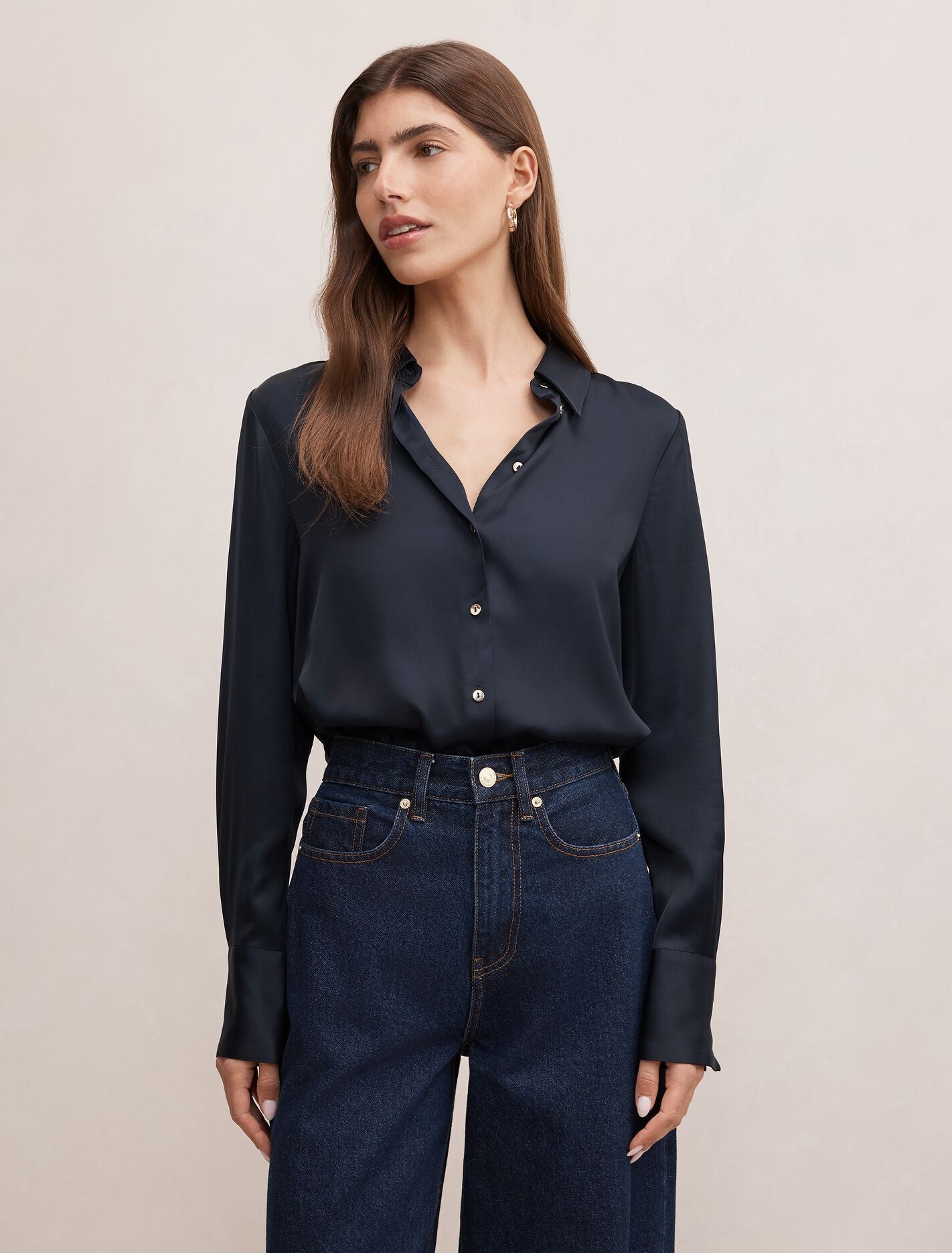 Coco Satin Shirt Forever New