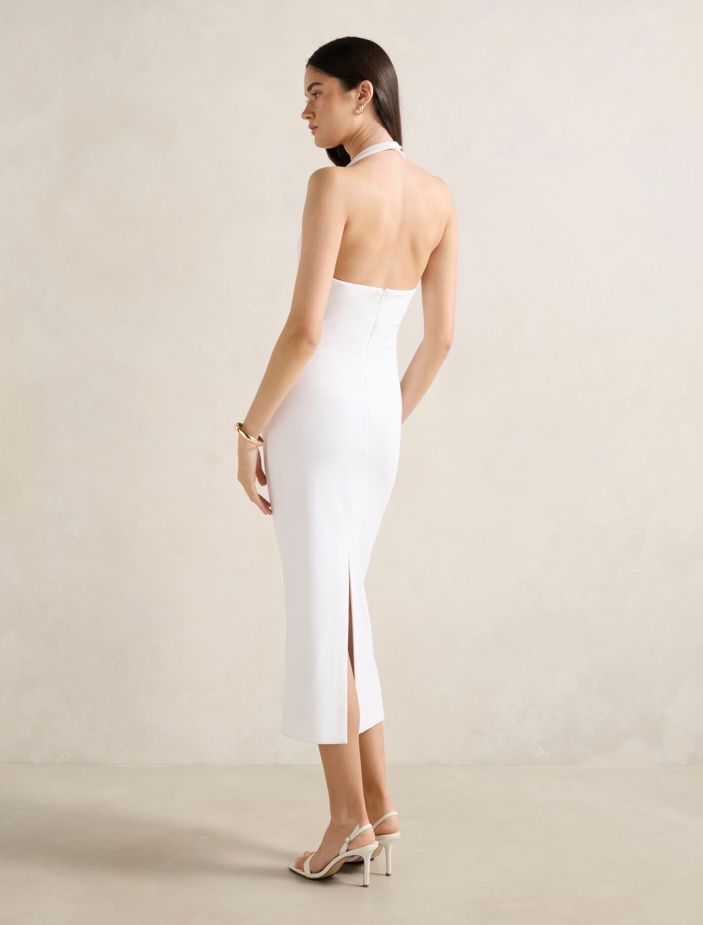 Georgie Halter Ruched Bodycon Dress