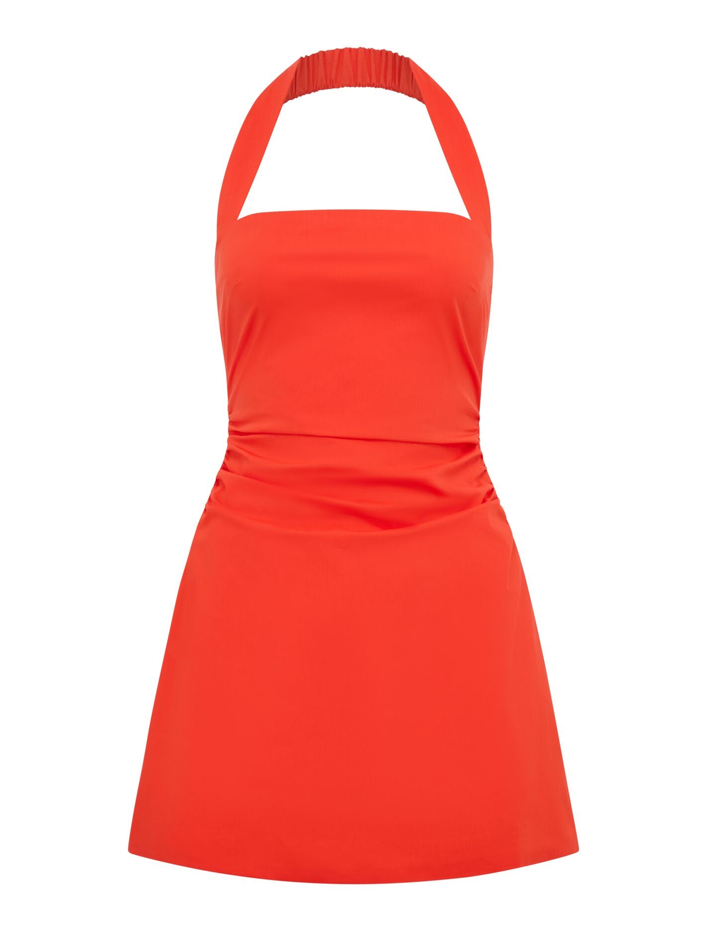 Imogen Stretch Cotton Halter Mini Dress Forever New