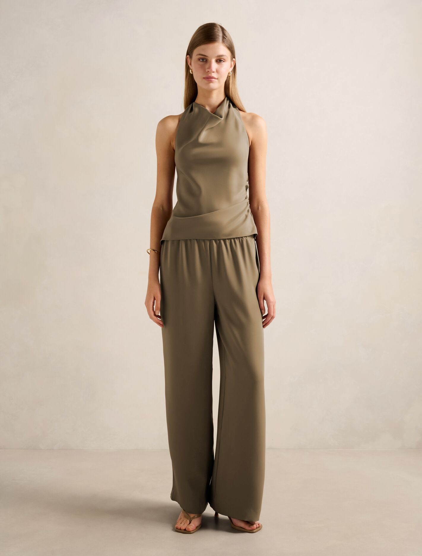 Evelyn Elastic Wide Leg Pants Forever New