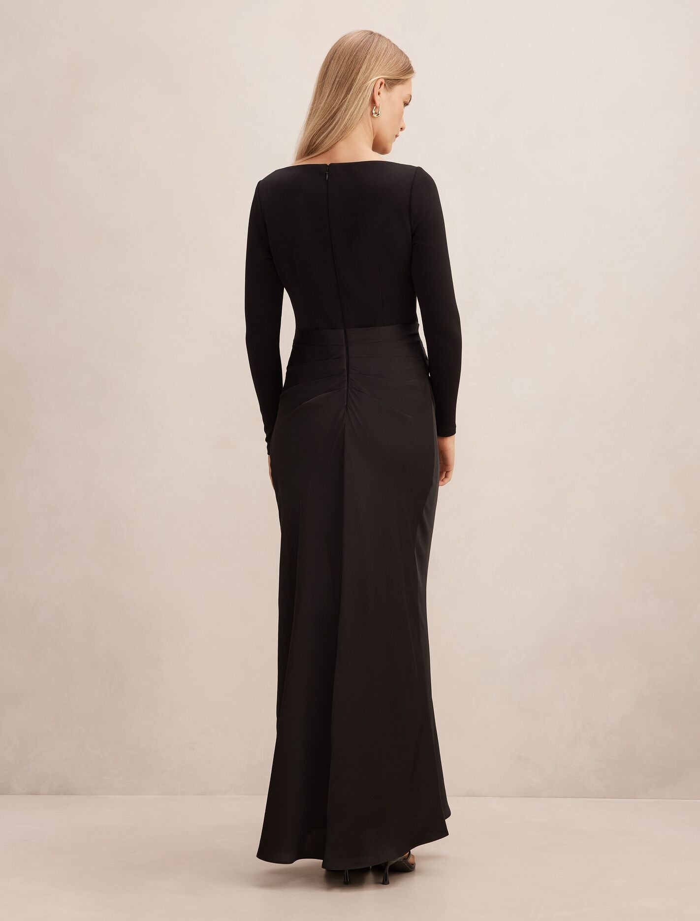 Briella Boat Neck Drape Maxi Dress Forever New