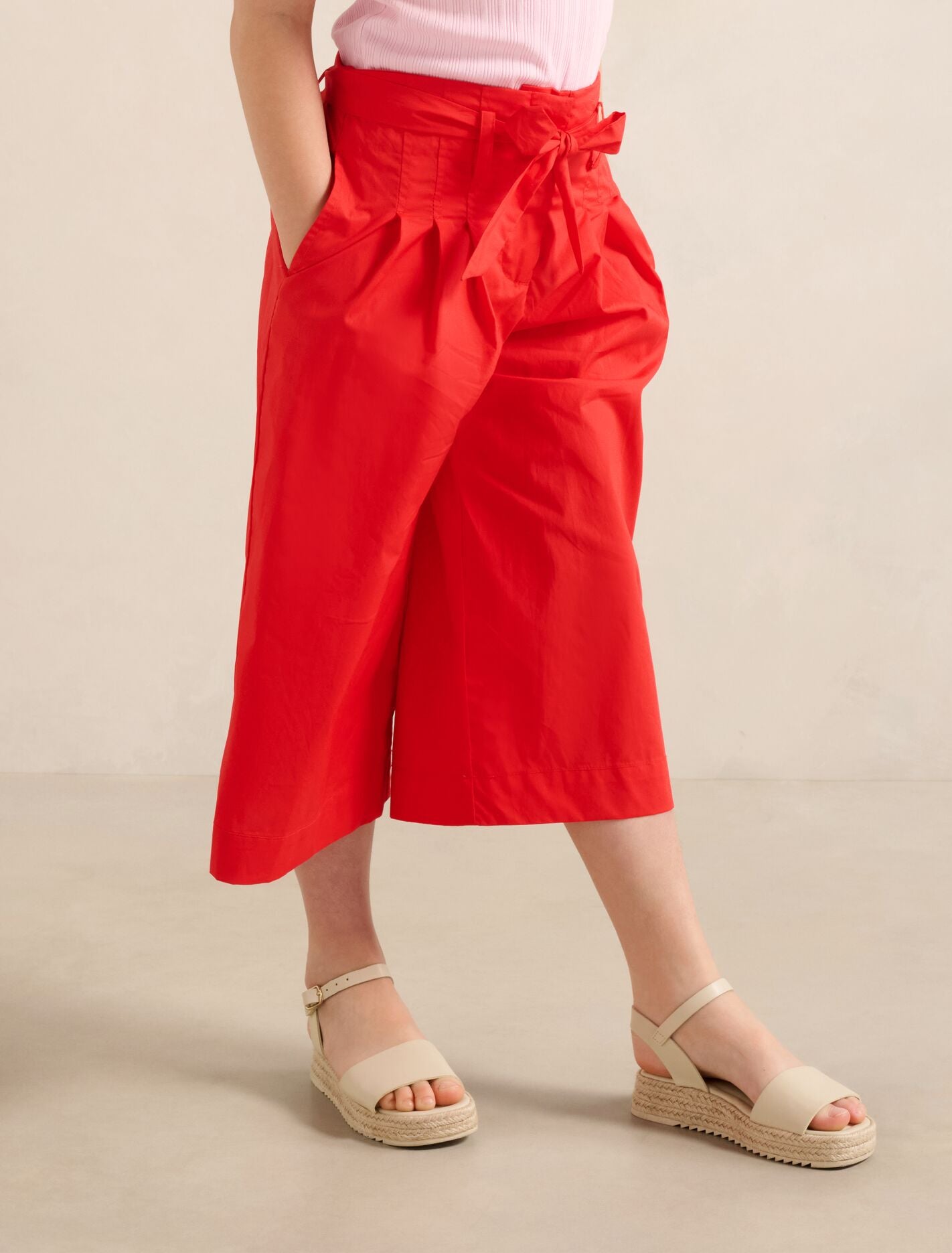 Carly Girls Cropped Pants Claire Red Forever New