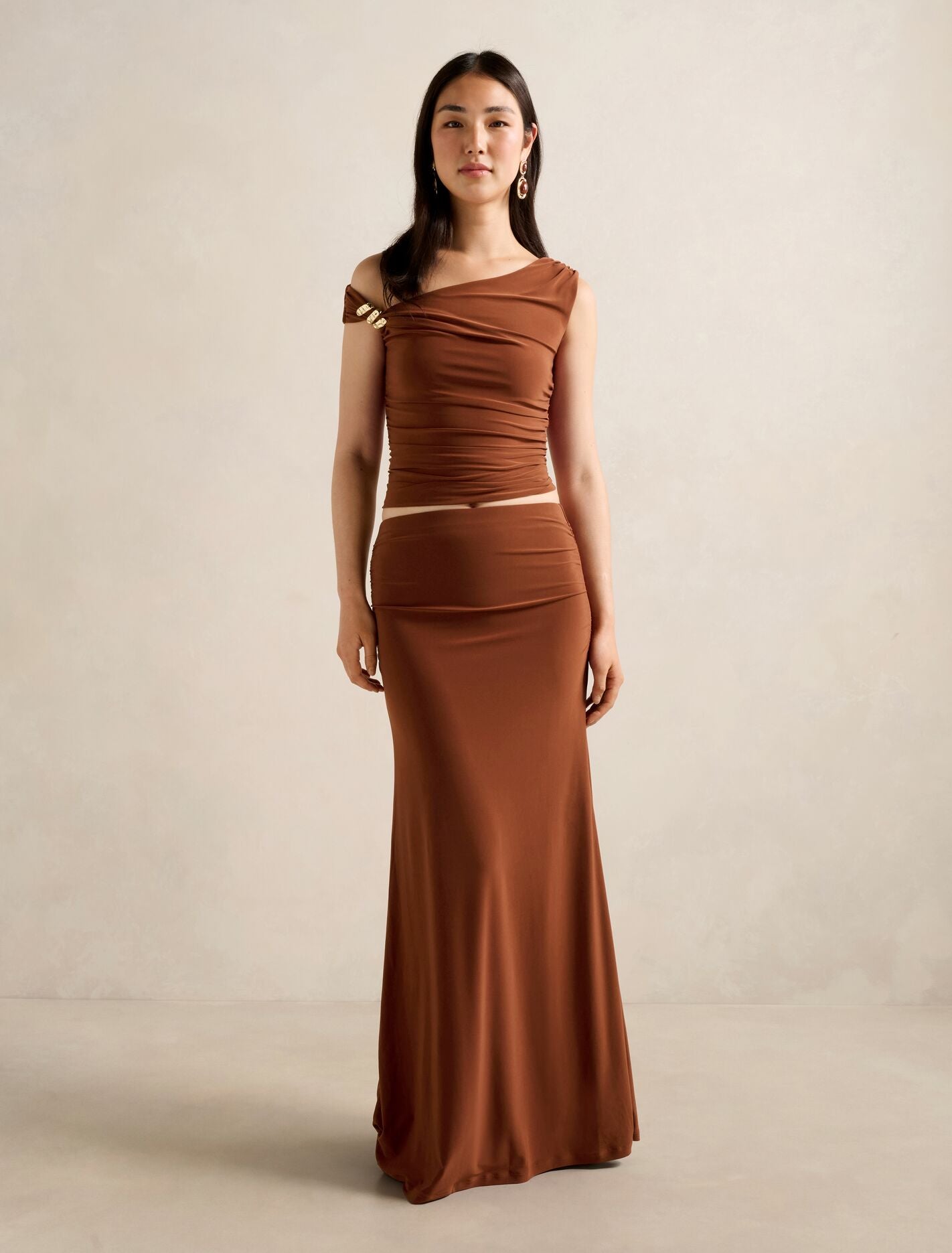 Mimi Flute Maxi Skirt Forever New