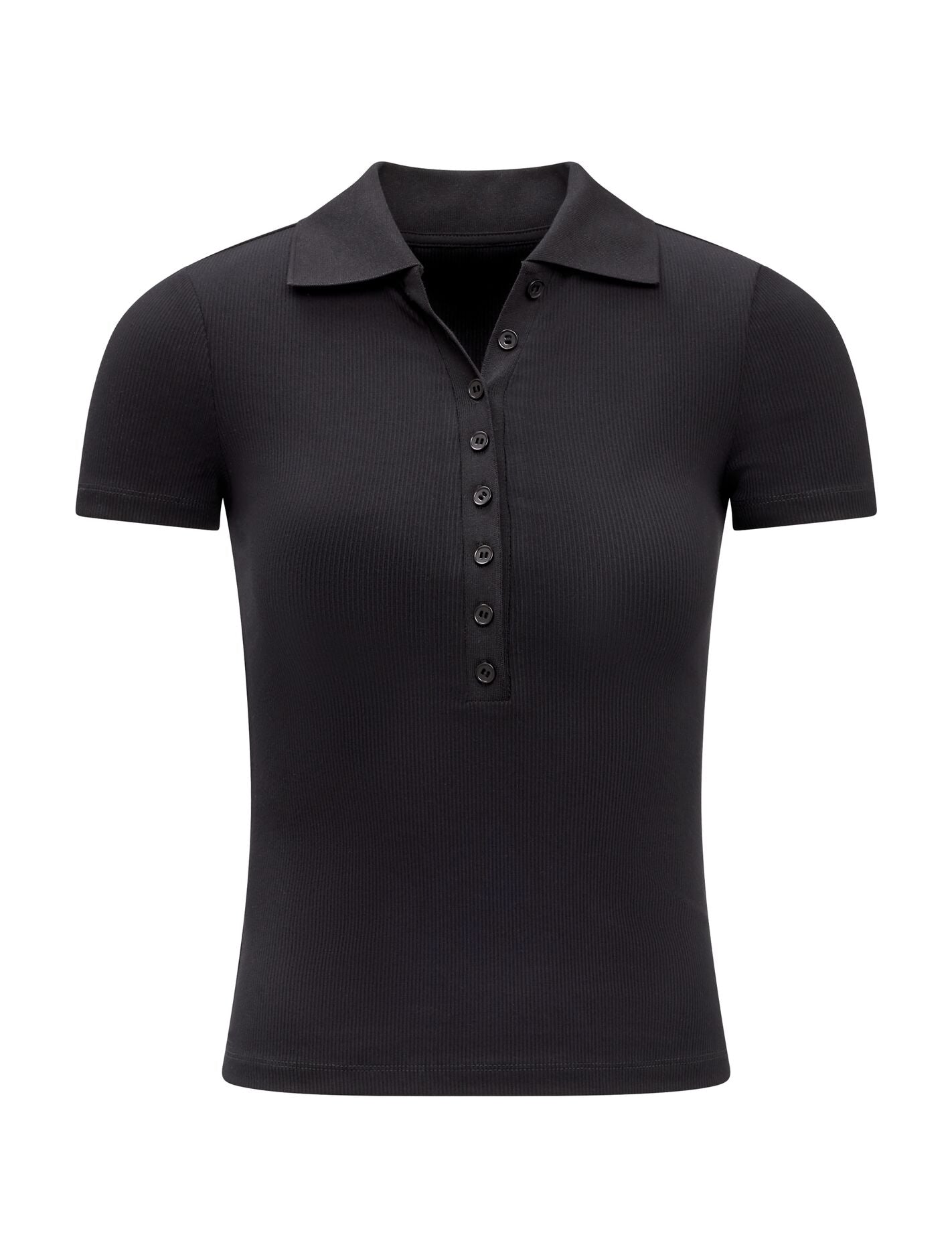 Aaliyah Ribbed Polo Top Forever New