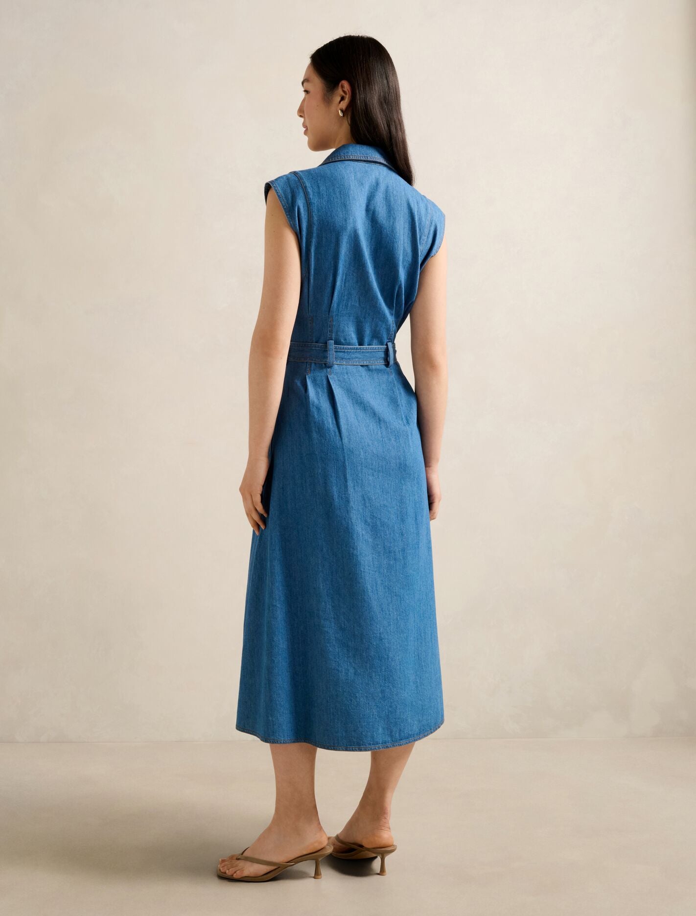 Annalee Sleeveless Shirt Dress Forever New