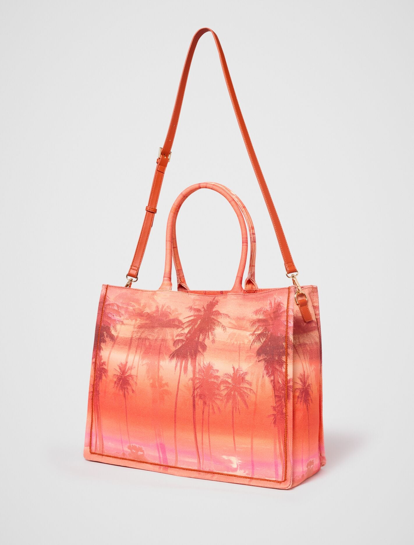 Pamela Palm Tree Print Tote Bag Forever New