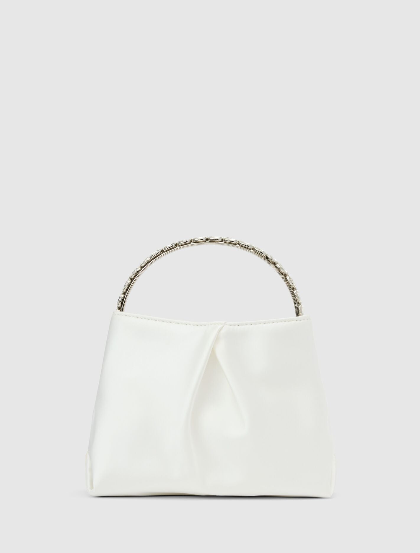Juniper Jewel Handle Soft Clutch 0 Ivory Forever New
