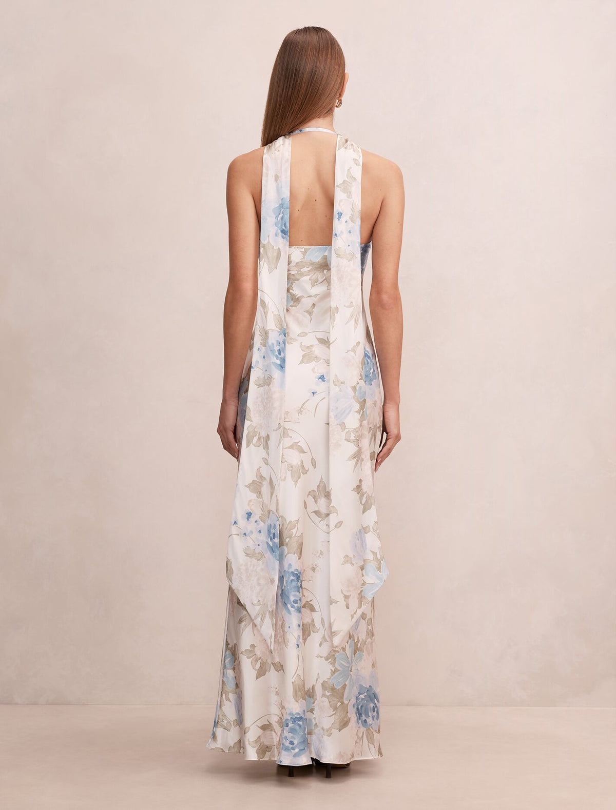 Clementine High Neck Satin Maxi Dress Forever New