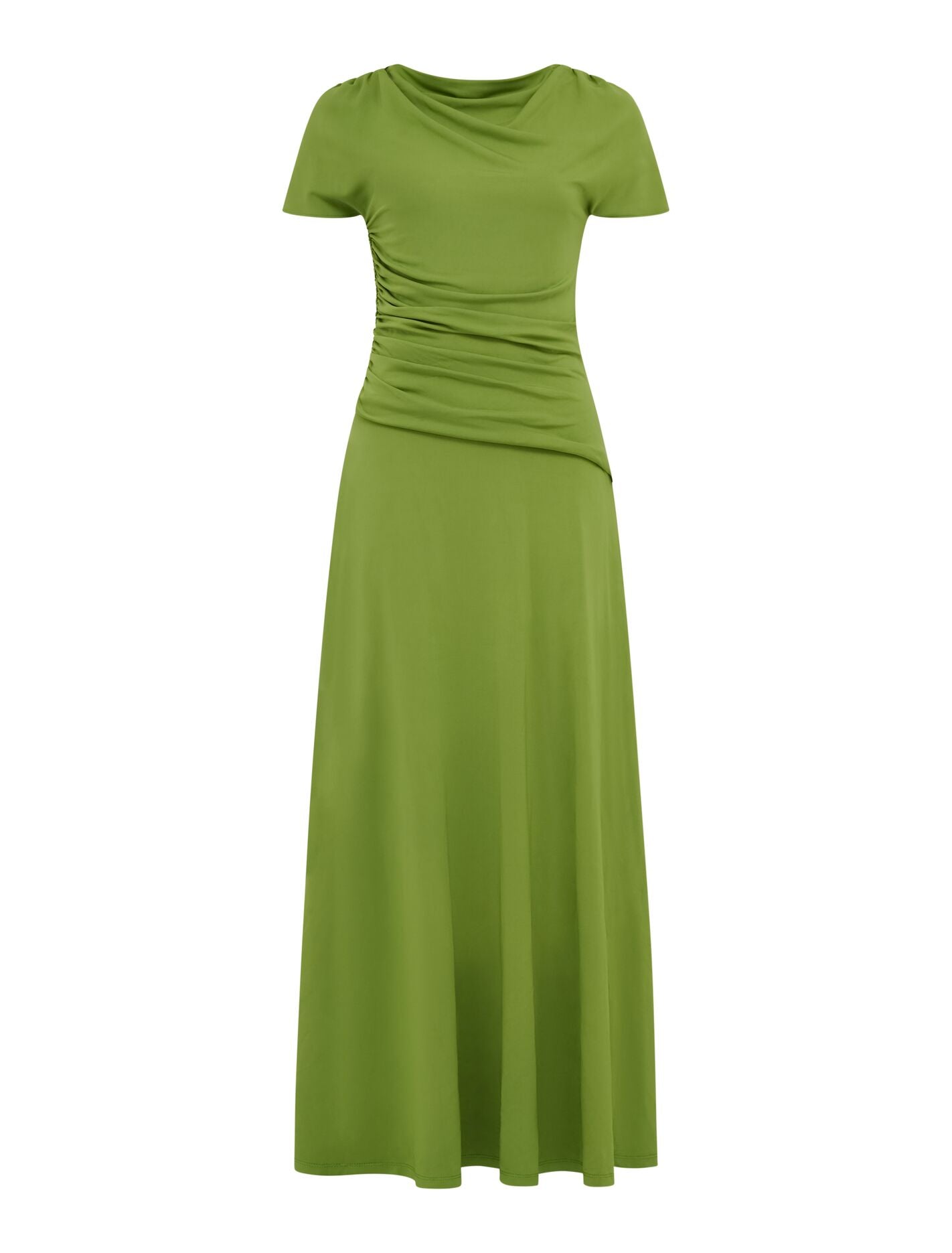 Gemini High Neck Jersey Maxi Dress