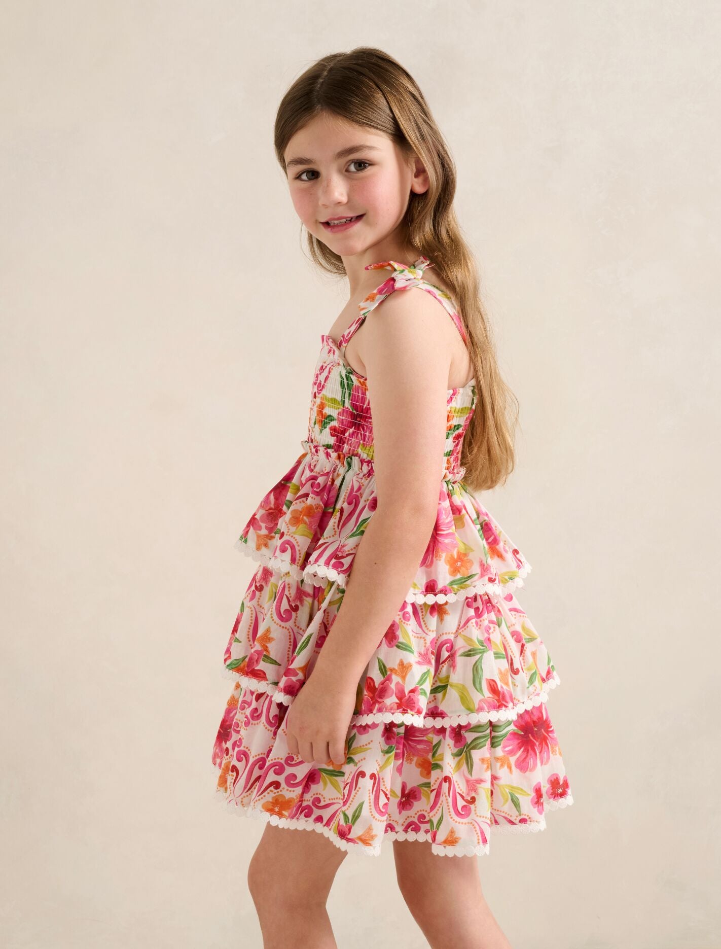 Malia Girls Tiered Dress Forever New