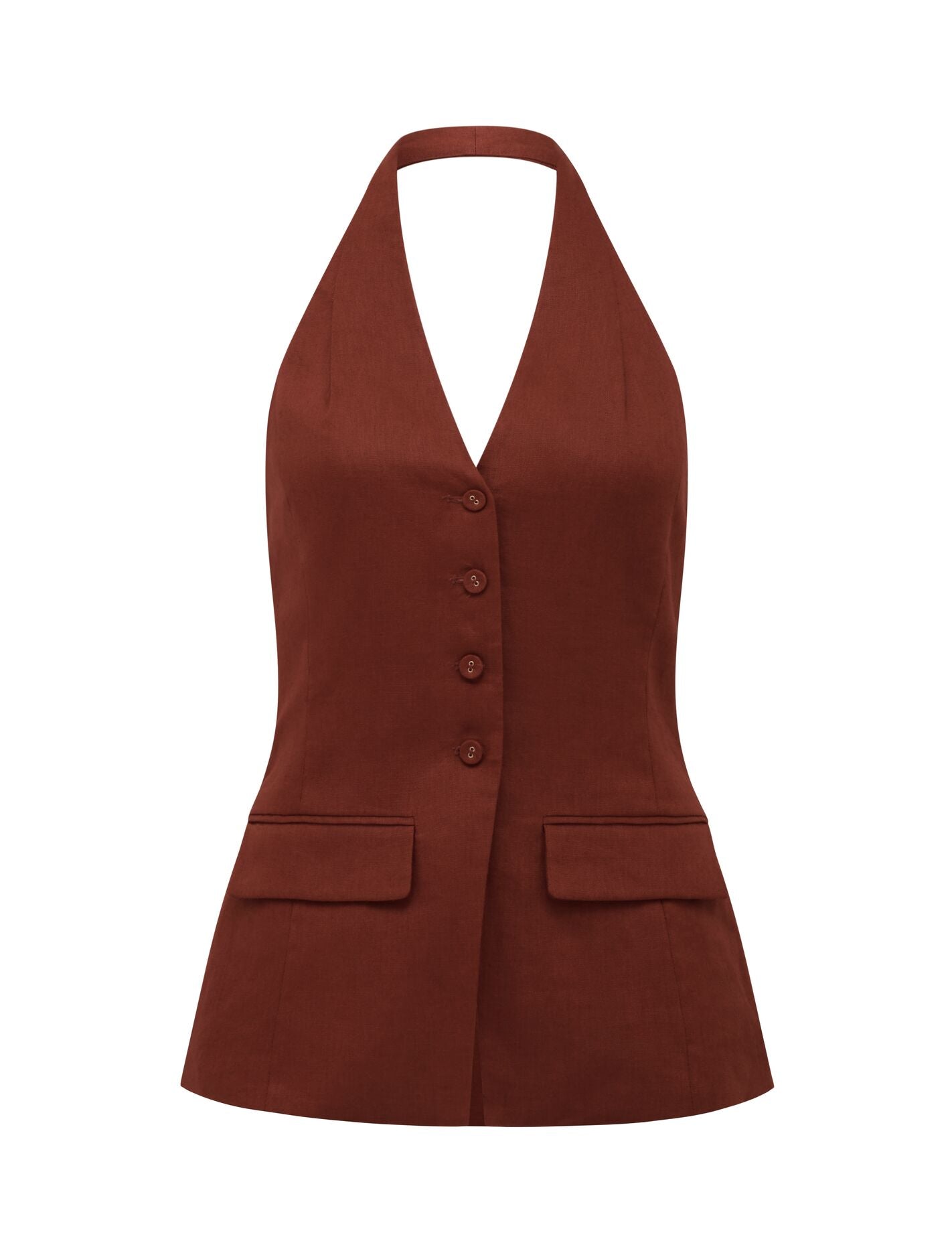 Saxon Halter Waistcoat Forever New