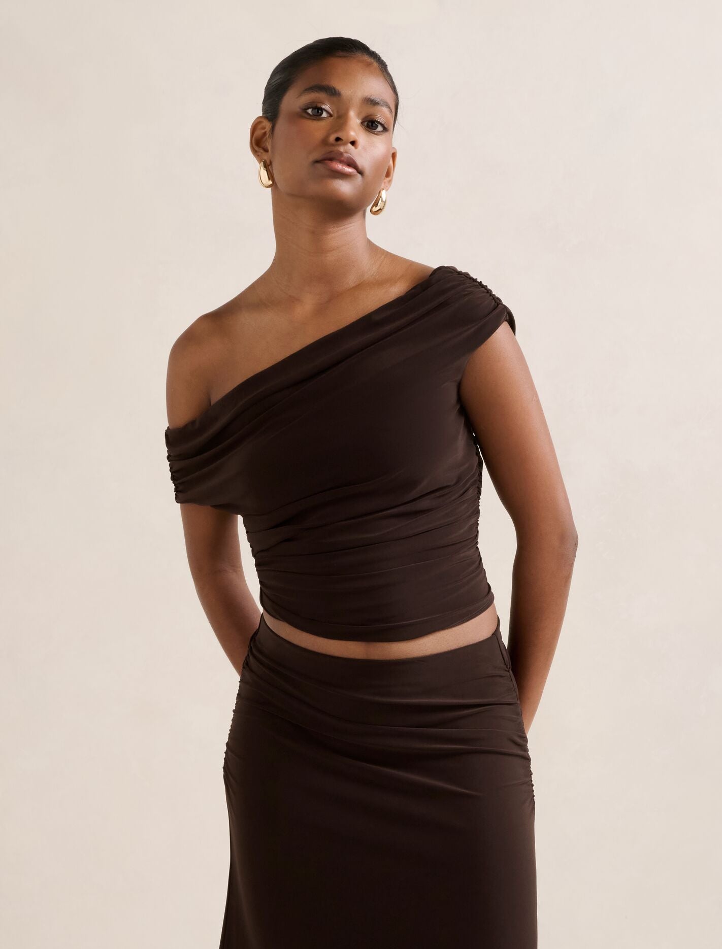 Mimi Petite Off Shoulder Top Forever New