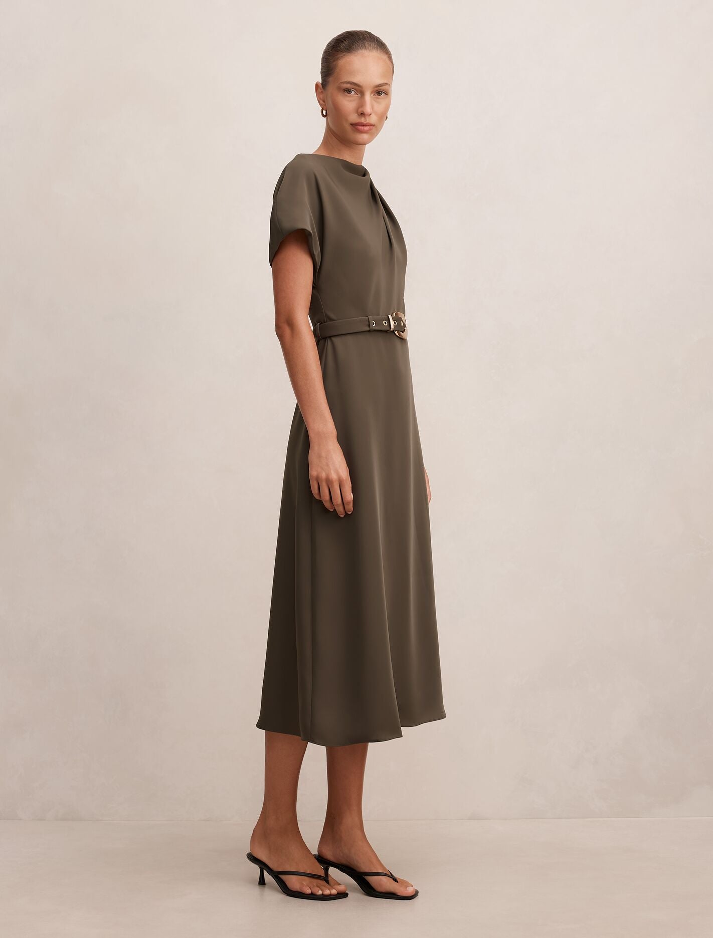 Kylee Button Neck Dress Forever New