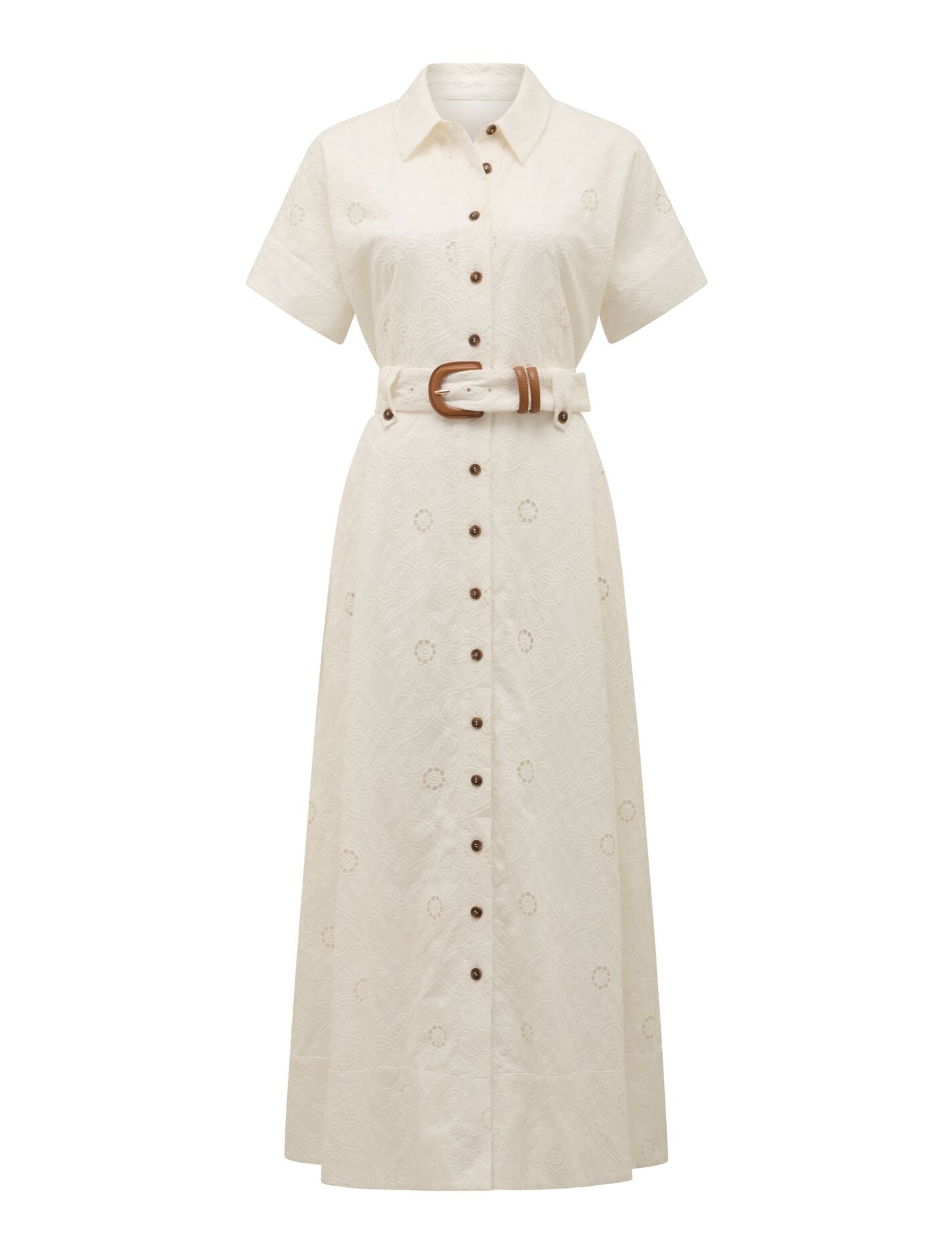 Valeria Broderie Midi Dress Forever New