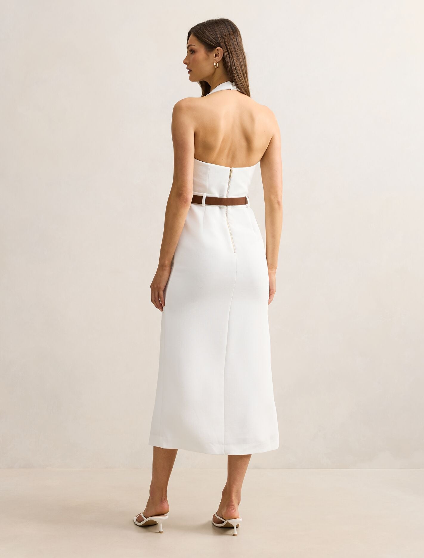 Sara Tailored Column Midi Dress Forever New