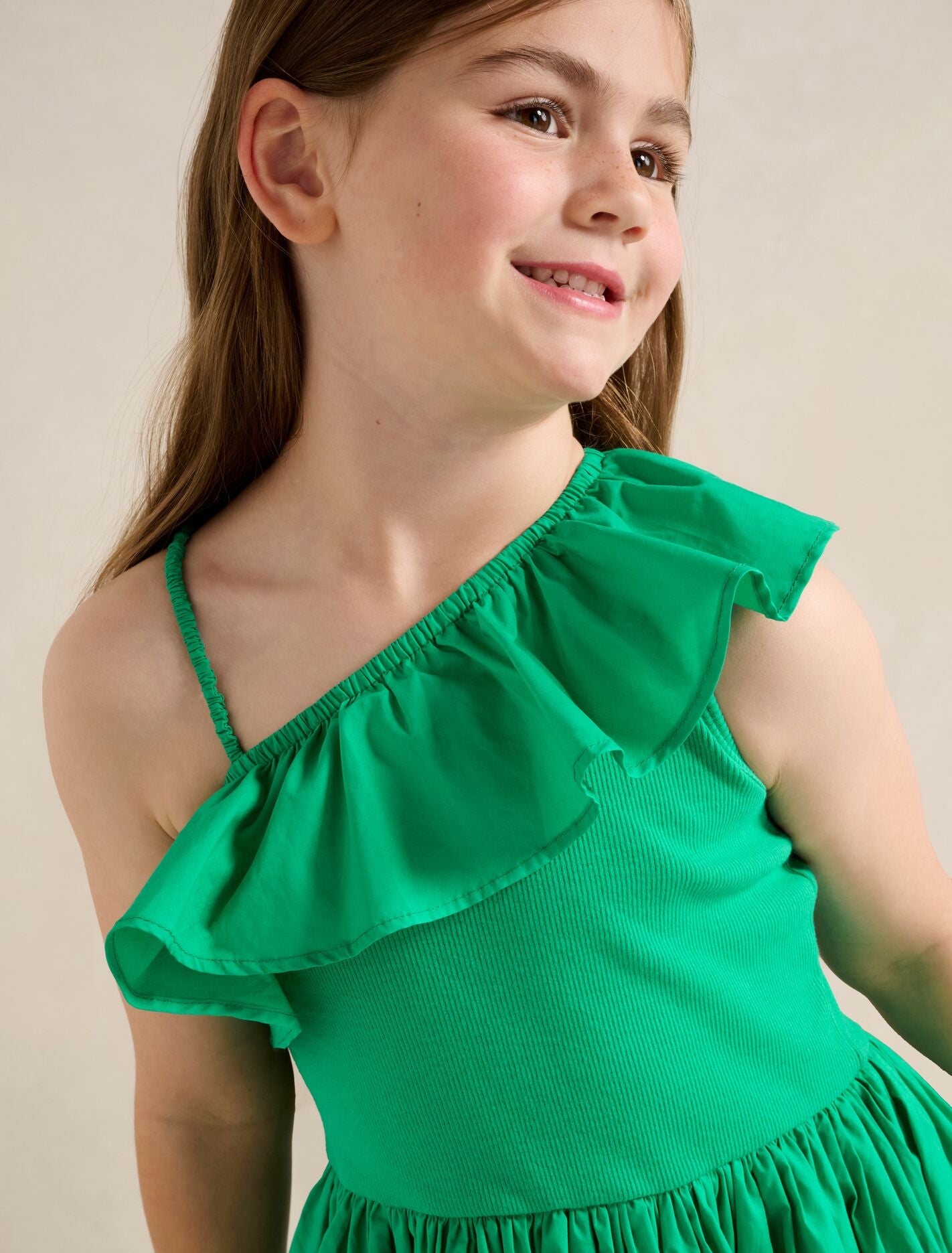 Sadie One-Shoulder Frill Girls Dress Forever New