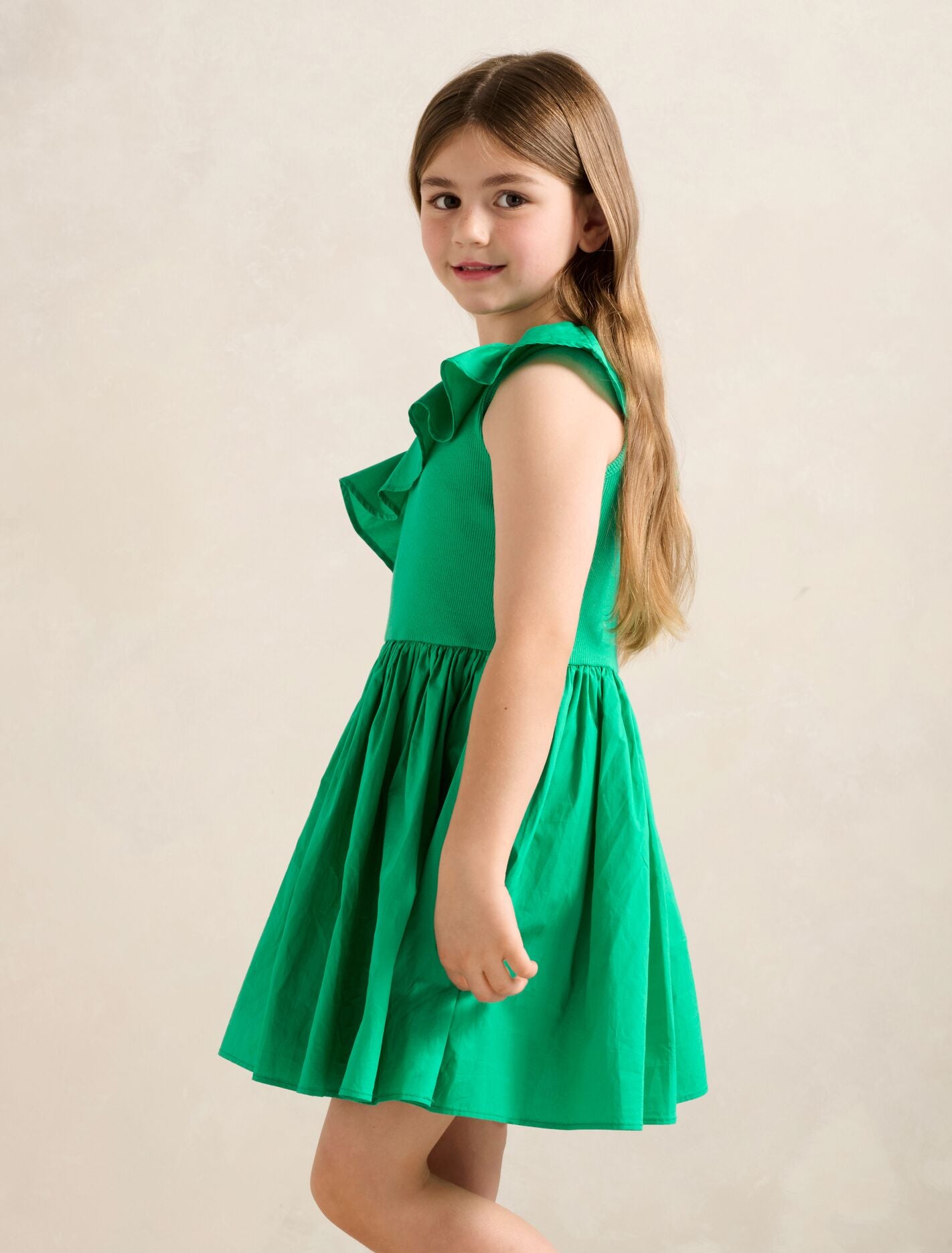 Sadie One-Shoulder Frill Girls Dress Forever New