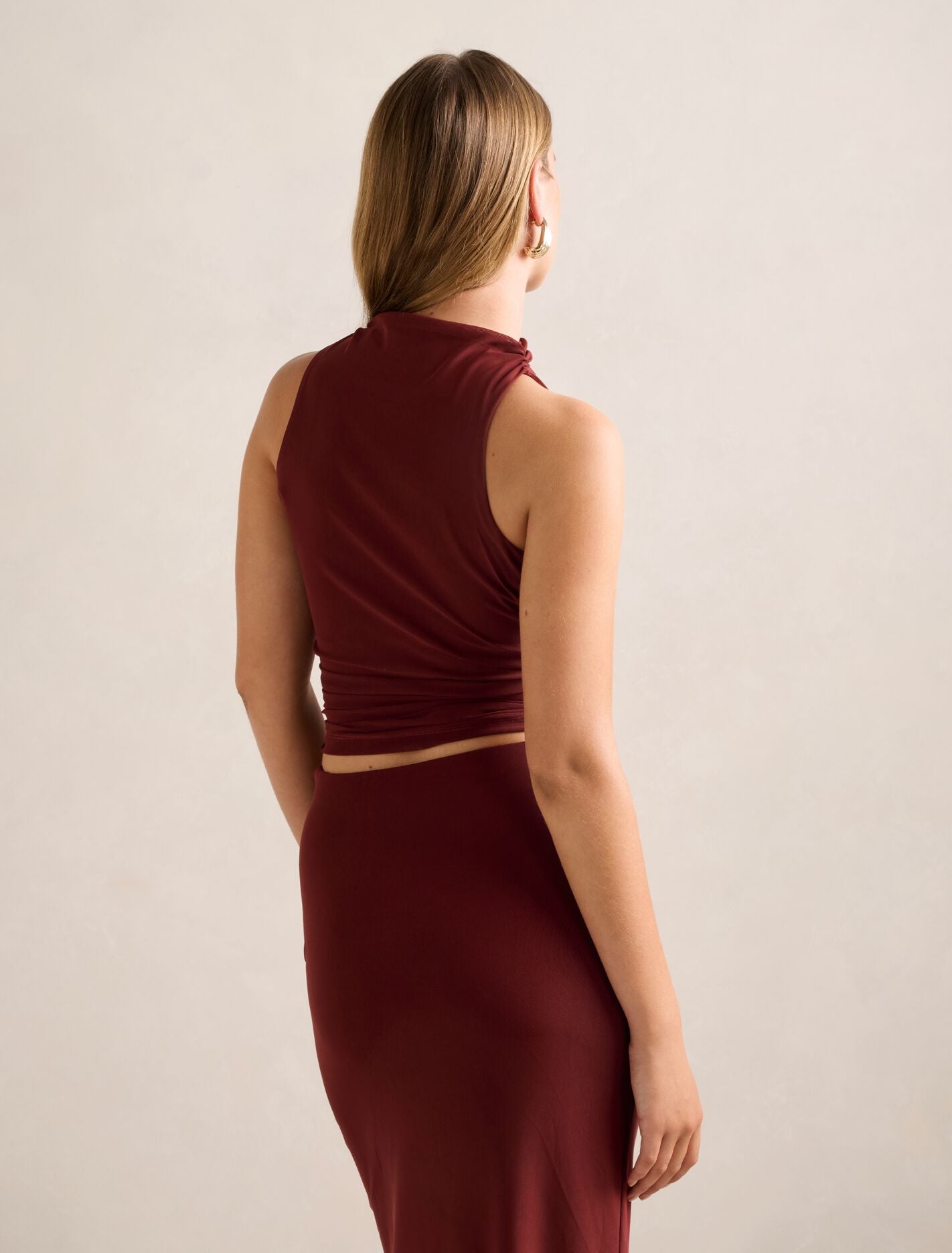 Savannah Ruched Mesh Top Forever New