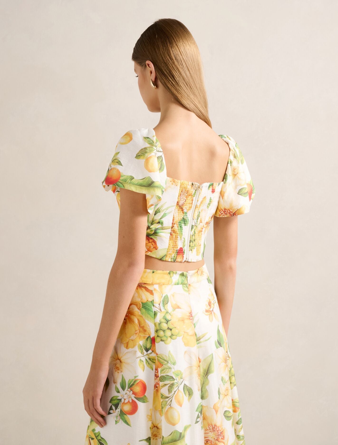 Jane Printed Cropped Top Forever New