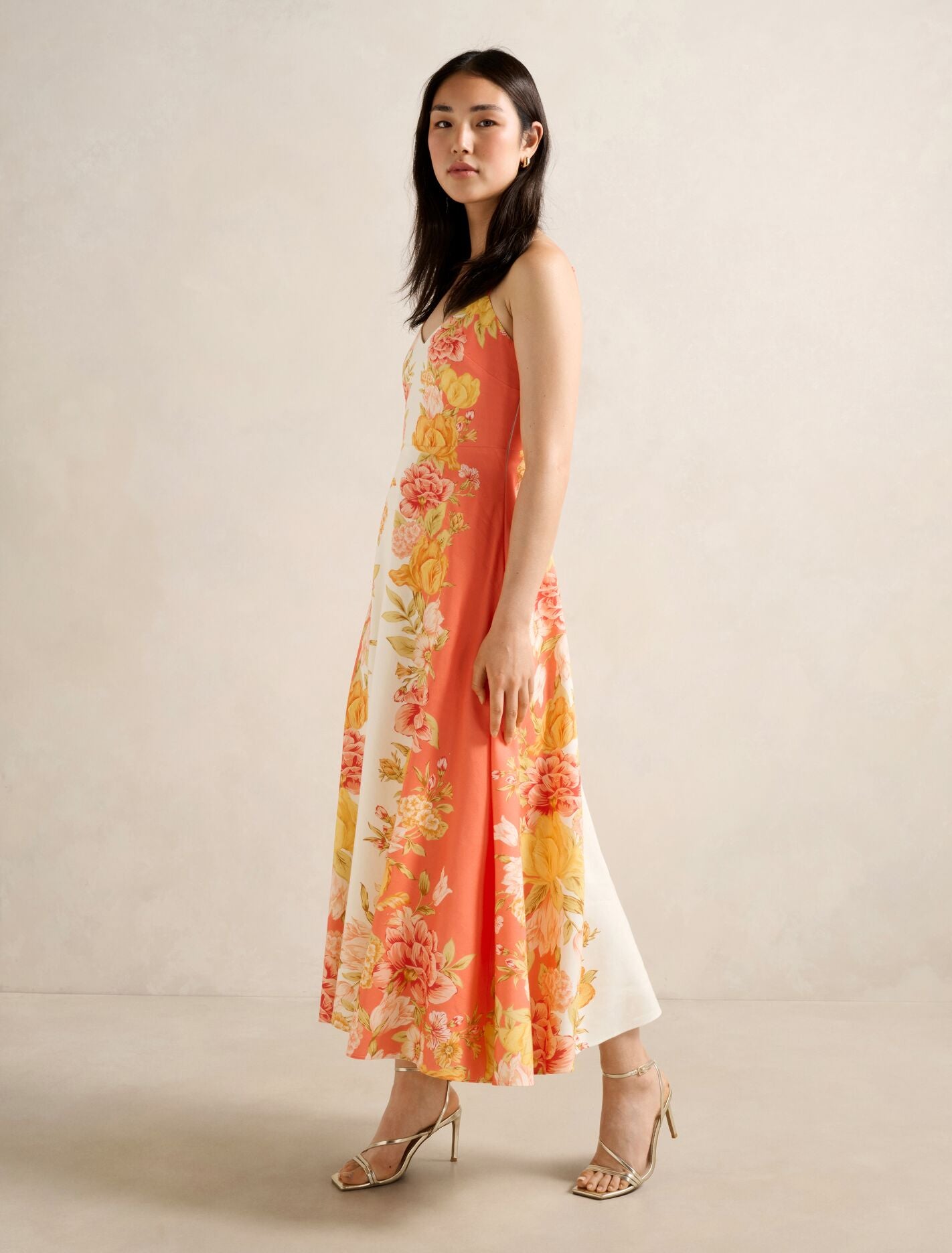 Livvy Strappy Linen Midi Dress Forever New