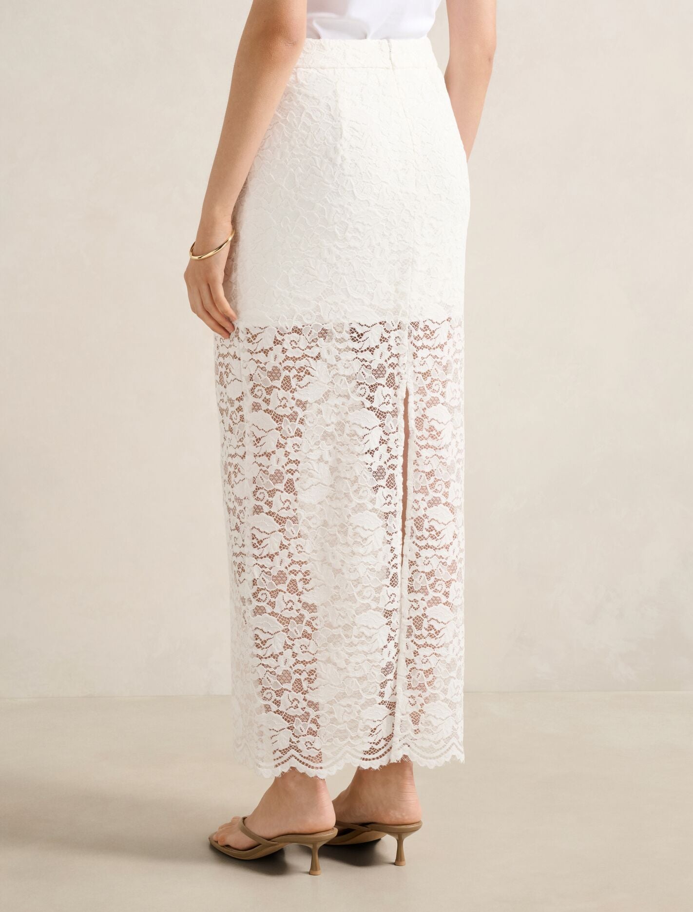 Lilly Lace Column Skirt Forever New