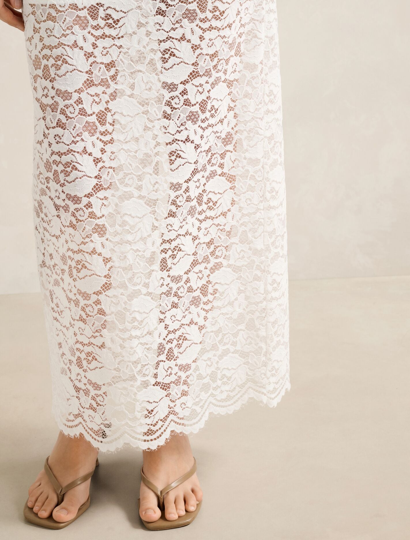 Lilly Lace Column Skirt Forever New