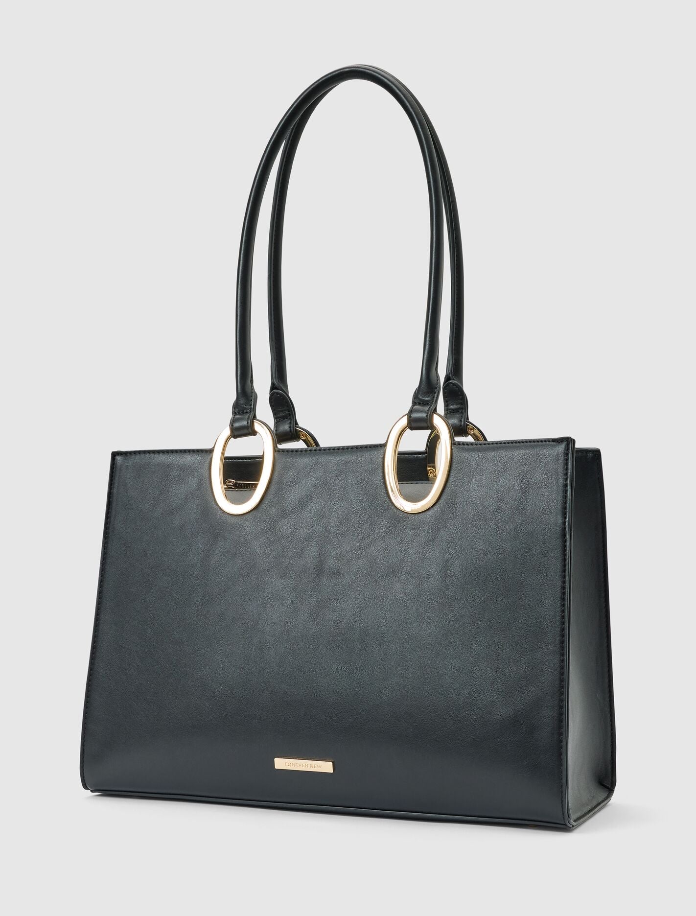 Sammi Oval Hardware Shoulder Tote Bag Forever New