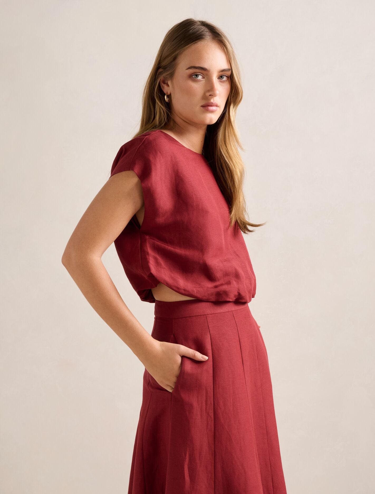 Georgina Bubble Hem Top