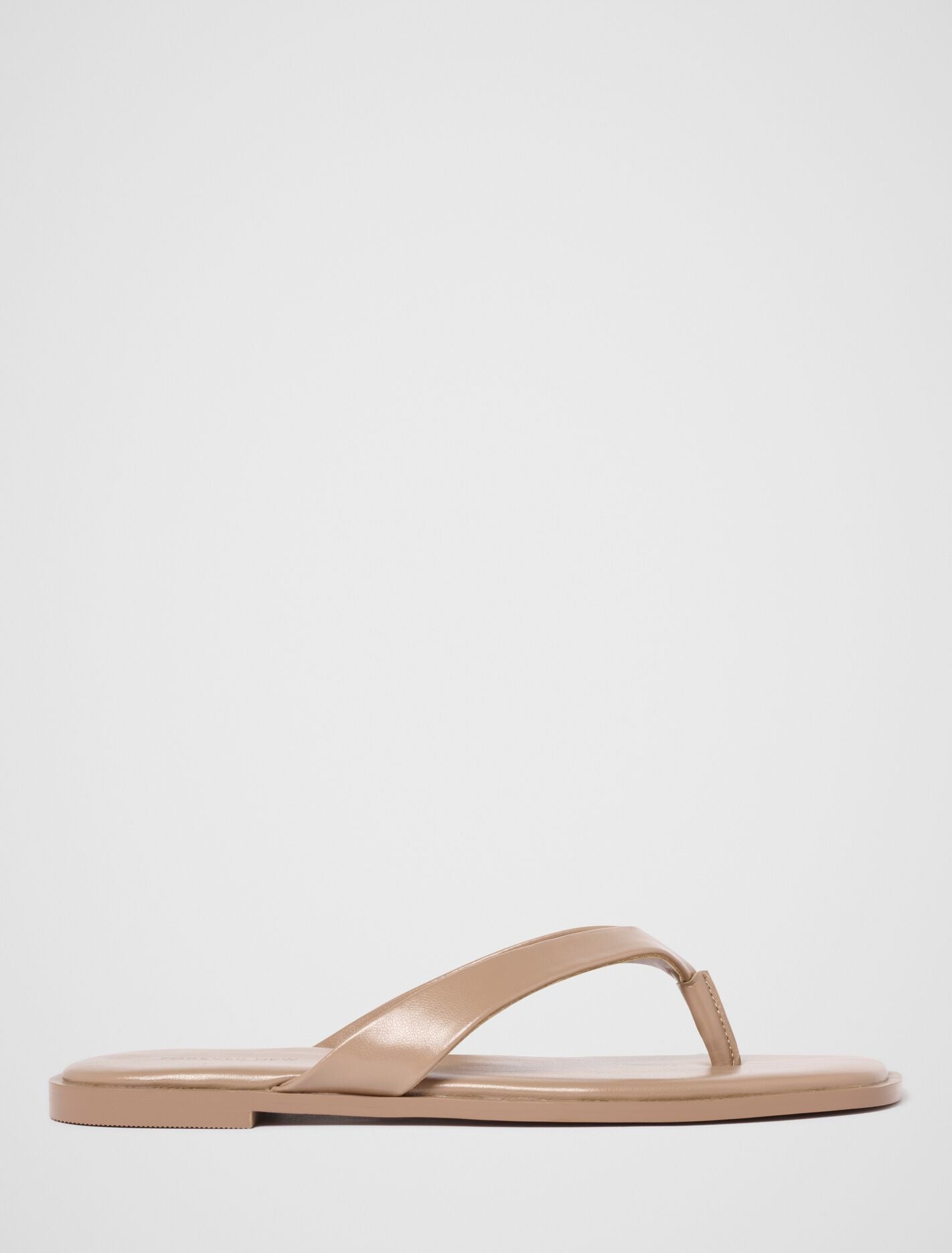 Fae Thong Flat Sandal Beige Forever New