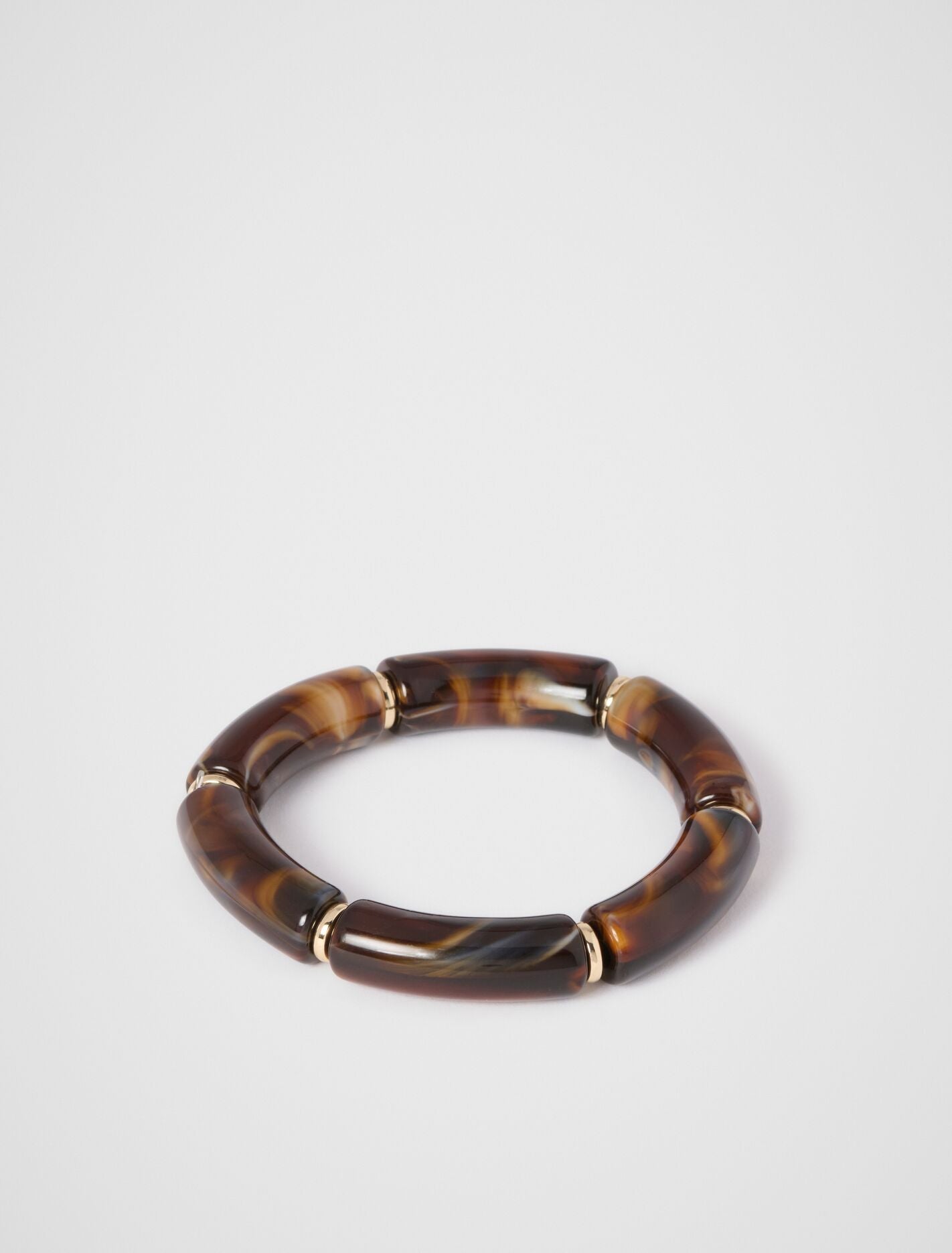 Maya Rectangle Bead Bracelet 0 Brandy Brown Forever New