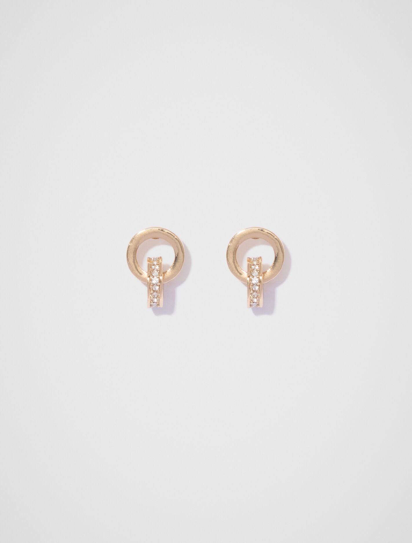 Jasmine Double Hoop Small Earrings 0 Gold Crystal Forever New