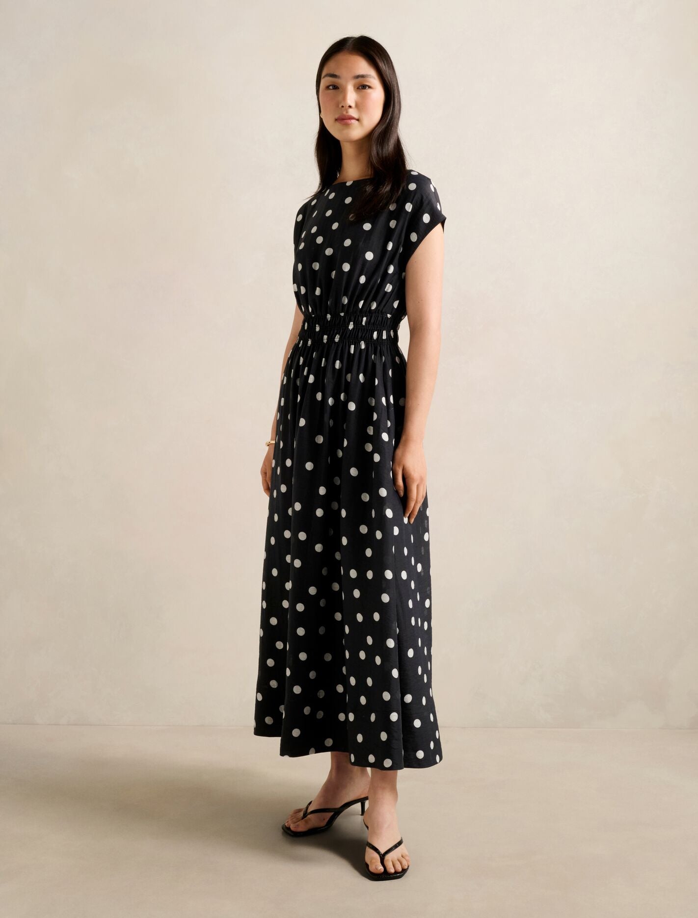 Callie Elastic Waist Midi Dress Forever New