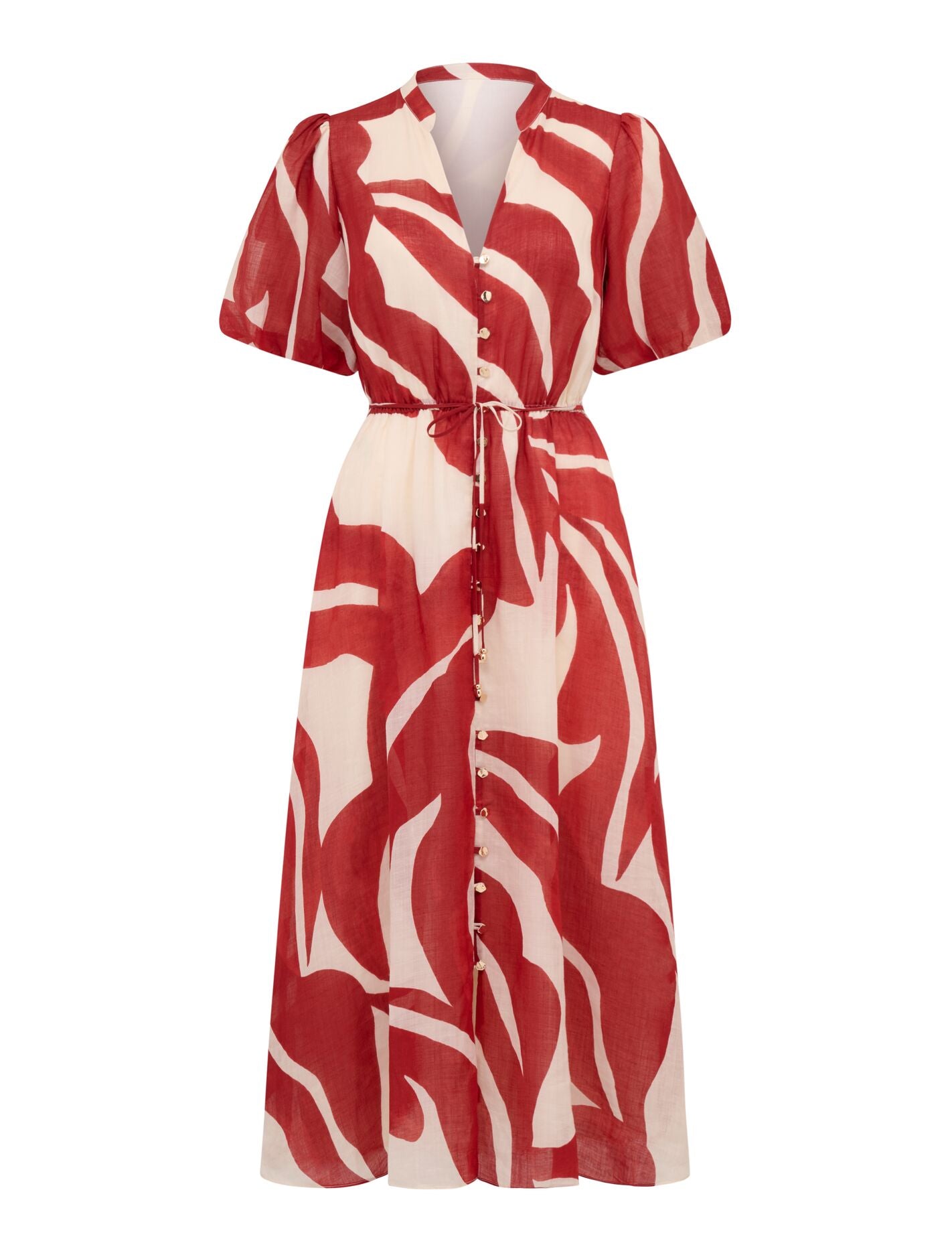 Sophie Puff Sleeve Midi Dress Forever New