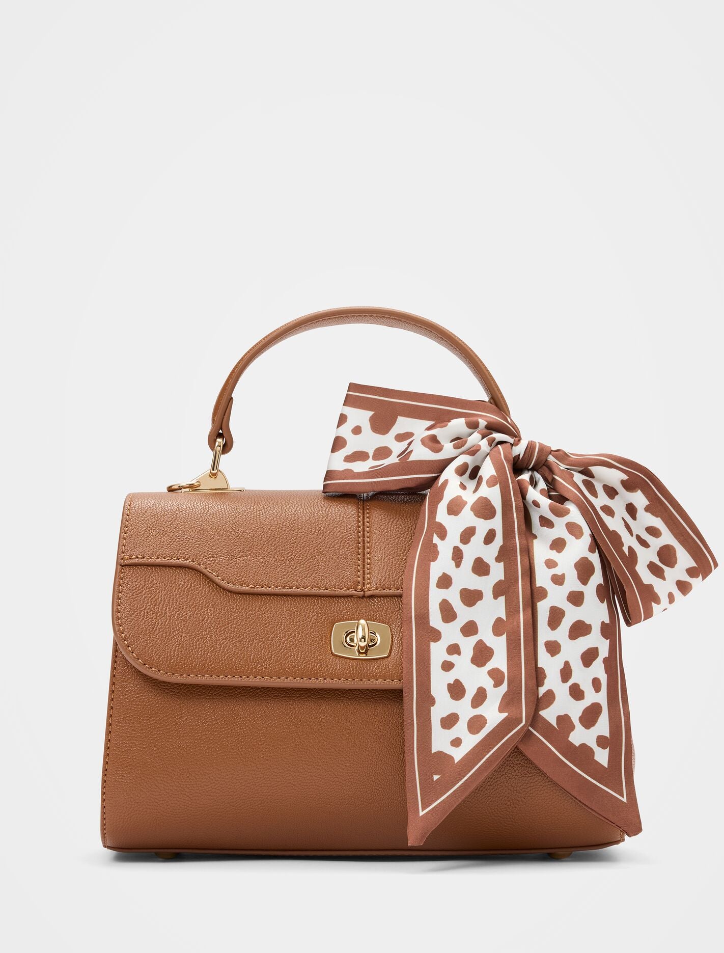 Andi Lock Top Handle Bag 0 Tan Forever New