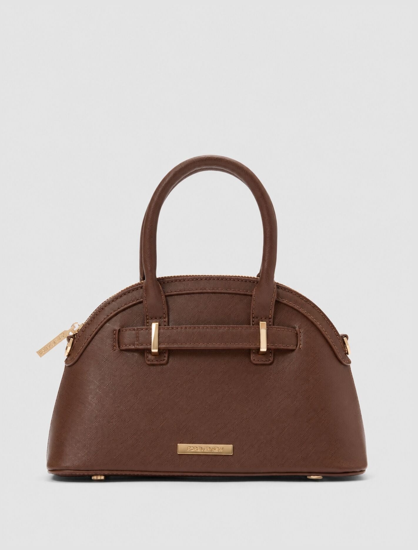 Indiana Bowler Bag 0 Chocolate Saffiano Forever New