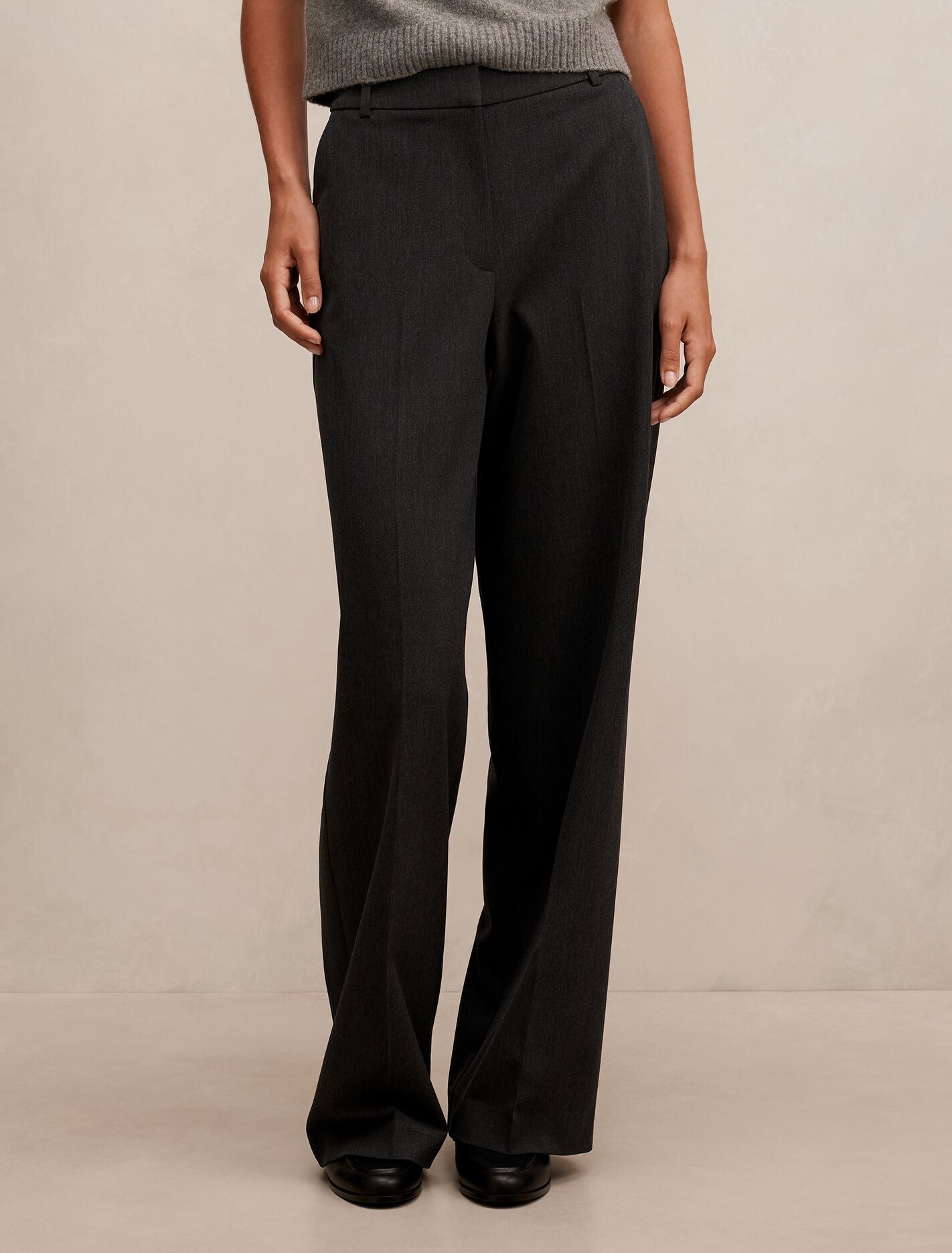 Samantha Straight Leg Pants Charcoal Suit Forever New